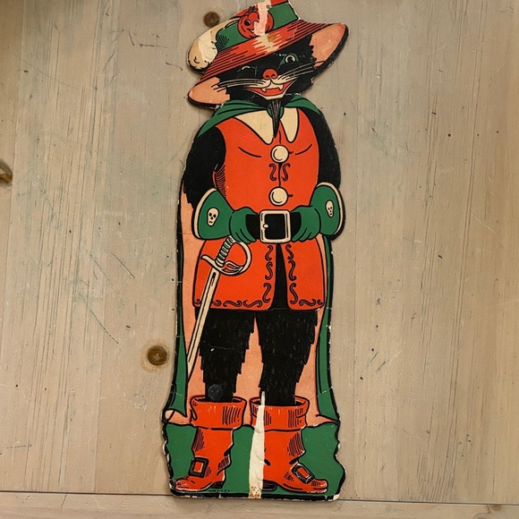 Vintage Beistle Halloween Cat Decoration - Picture 1 of 9